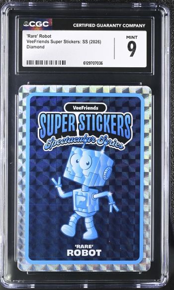 Image of 'Rare' Robot | VeeFriends Super Stickers: SS | Diamond | CGC 9