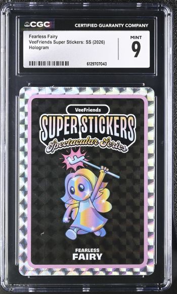Image of Fearless Fairy | VeeFriends Super Stickers: SS | Hologram | CGC 9