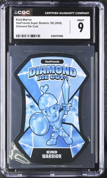 Image of Kind-Warrior | VeeFriends Super Stickers: SS | Diamond Die Cuts | CGC 9