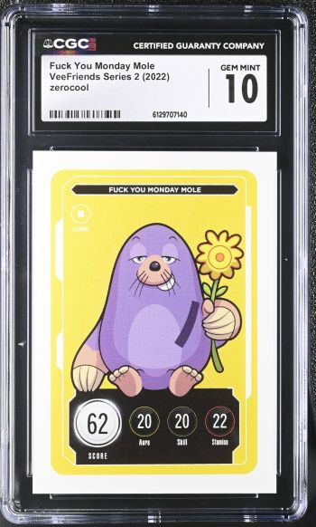 Image of Fuck You Monday Mole | VeeFriends Series 2 | CGC GEM MINT 10