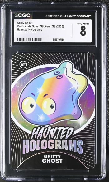 Image of Gritty Ghost | VeeFriends Super Stickers: SS | Haunted Holograms | CGC 8