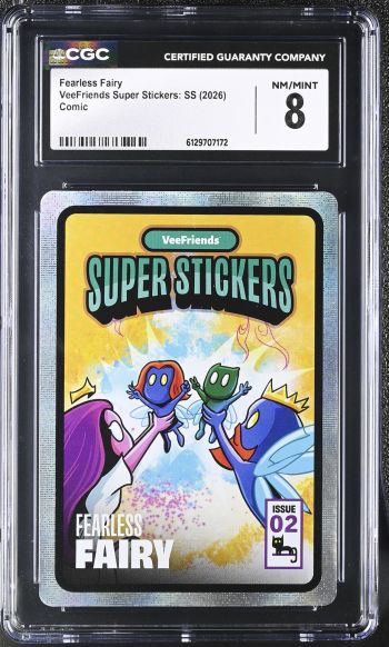 Image of Fearless Fairy | VeeFriends Super Stickers: SS | Comic | CGC 8