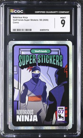 Image of Notorious Ninja | VeeFriends Super Stickers: SS | Comic | CGC 9