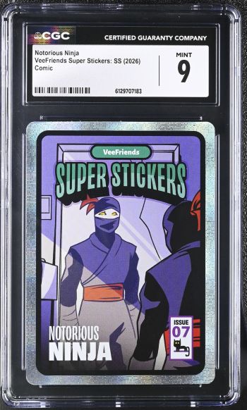 Image of Notorious Ninja | VeeFriends Super Stickers: SS | Comic | CGC 9