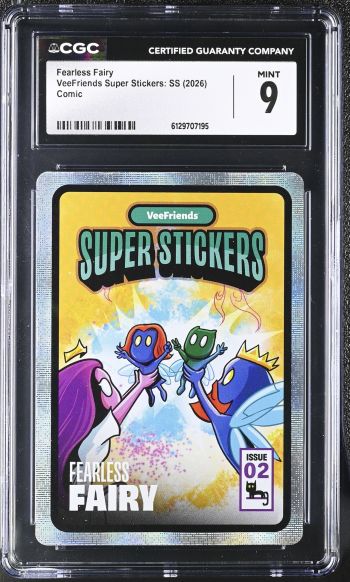 Image of Fearless Fairy | VeeFriends Super Stickers: SS | Comic | CGC 9