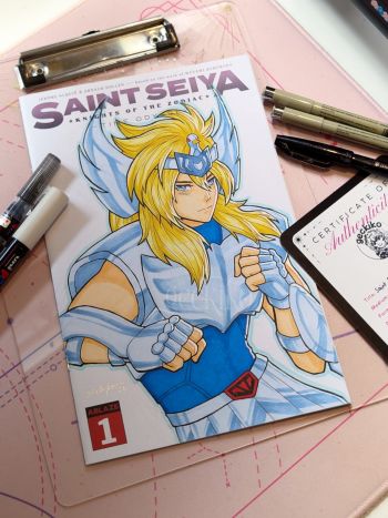 Image of Saint Seiya Knights of the Zodiac #1 Sketch Cover (Cygnus Hyoga)