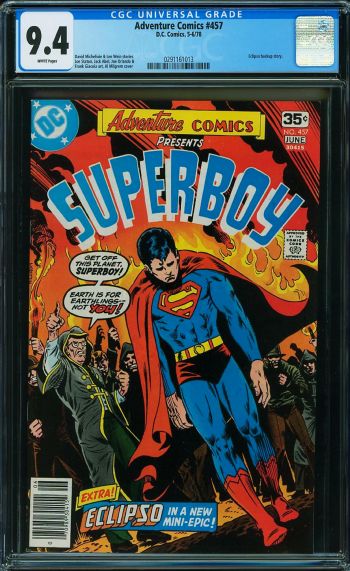 Image of Adventure Comics #457 CGC 9.4