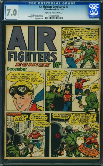 Image of Air Fighters Comics v2 #3  CGC 7.0