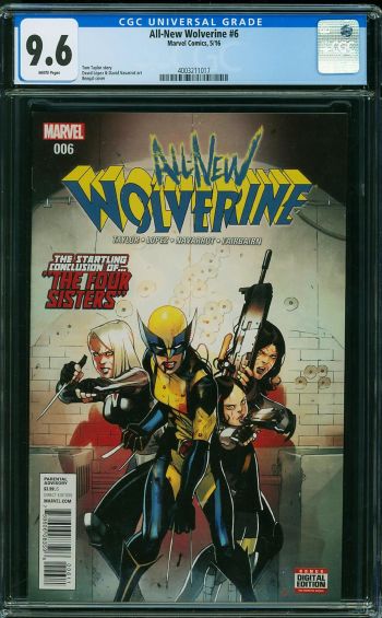 Image of All-New Wolverine #6 CGC 9.6