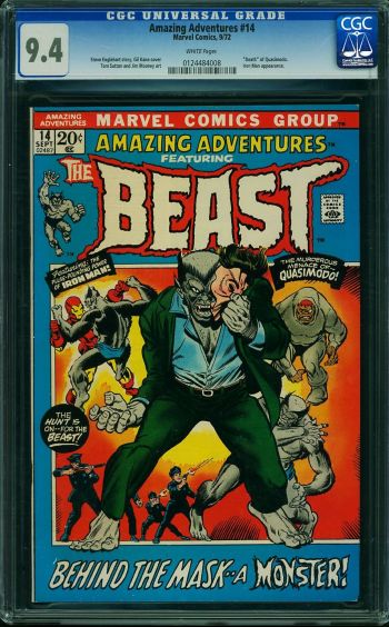 Image of Amazing Adventures #14 CGC 9.4