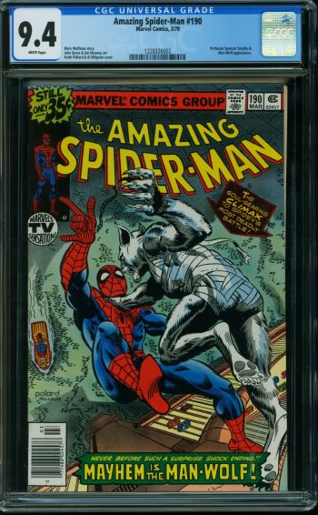 Image of Amazing Spider-Man #190 CGC 9.4