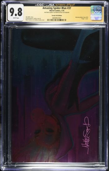 Image of Amazing Spider-Man #37 CGC 9.8 Signed by Nathan Szerdy