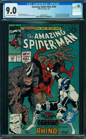 Image of Amazing Spider-Man #344 CGC 9.0
