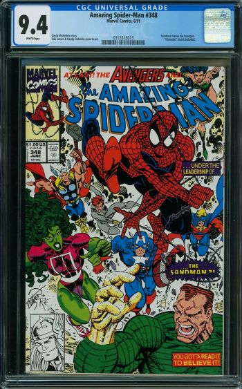 Image of Amazing Spider-Man #348 CGC 9.4