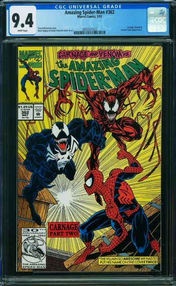 Image of Amazing Spider-Man #362 CGC 9.4