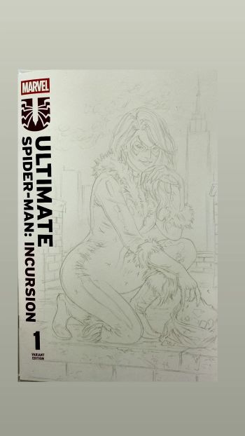 Image of Coming soon Black cat sketch cover 