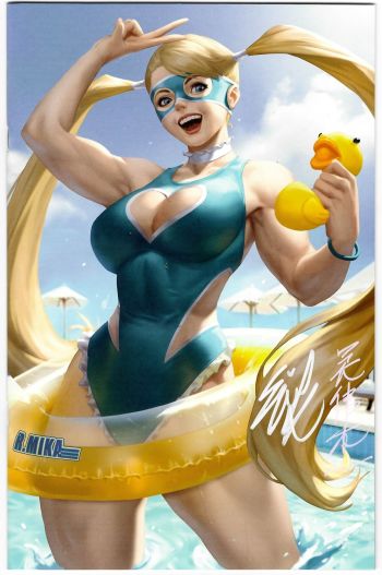 Image of Street Fighter Swimsuit Special #1 by Ejikure Double Signed Ltd 4/400