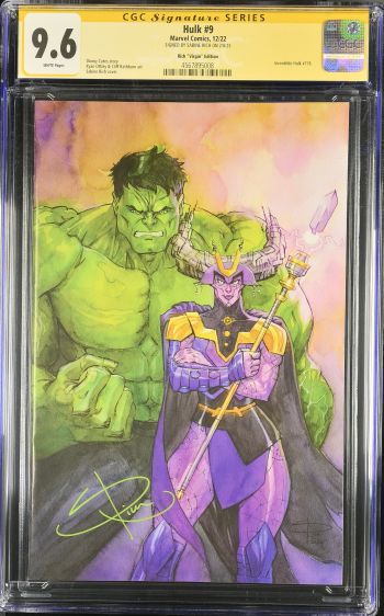 Image of Hulk #9 CGC 9.6 Sabine Rich Virgin Edition Signed by Sabine Rich