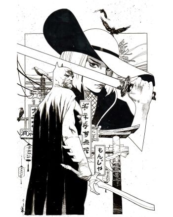 Image of Batman #11 Variant Cover Original Art by Jorge Molina