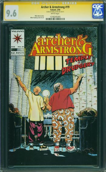 Image of Archer & Armstrong #19 CGC 9.6 - SIGNED BY BOB LAYTON ON 5/30/15