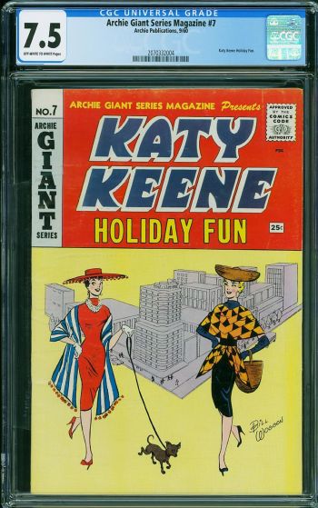 Image of Katy Keene Holiday Fun #7 CGC 7.5