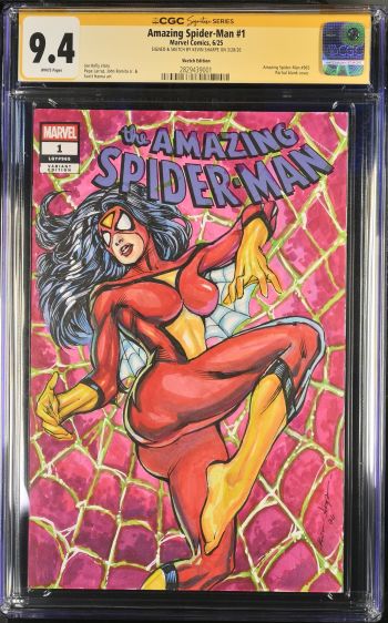 Image of Spider-Woman Sketch Cover by Kevin Sharpe