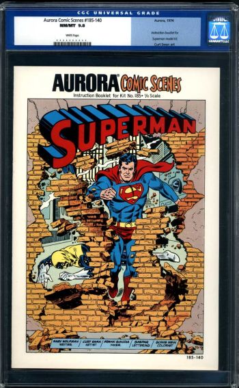 Image of Aurora Comic Scenes #185-140 Superman CGC 9.8