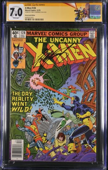 Image of X-Men #128 CGC 7.0 Signed by Chris Claremont