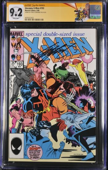 Image of Uncanny X-Men #193 CGC 9.2 Signed by Chris Claremont