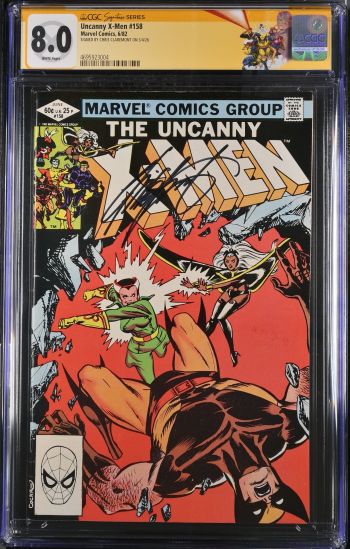 Image of Uncanny X-Men #158 CGC 8.0 Signed by Chris Claremont