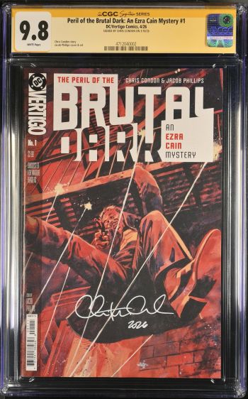 Image of Peril of the Brutal Dark: An Ezra Cain Mystery #1 CGC 9.8 Signed by Chris Condon