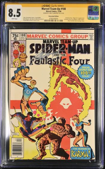 Image of Marvel Team-Up #100 CGC 8.5 Signed by Chris Claremont