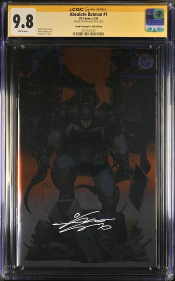 Image of Absolute Batman #1 CGC 9.8 Signed by Inhyuk Lee