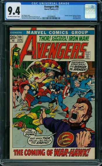Image of Avengers #98 CGC 9.4