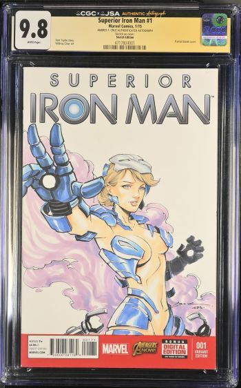 Image of Superior Iron Man #1 CGC 9.8 Signed by Andres F. Cruz