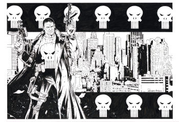 Image of Punisher Pin-Up by Renato Arlem