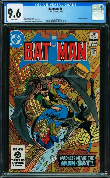 Image of Batman #361 CGC 9.6 *NOTE: CGC case is cracked