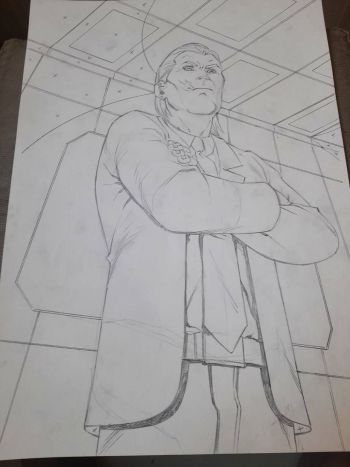Image of Young Cecil Original Pencil Art by Marcio Fiorito