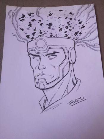 Image of Firestorm Original Art by Marcio Fiorito