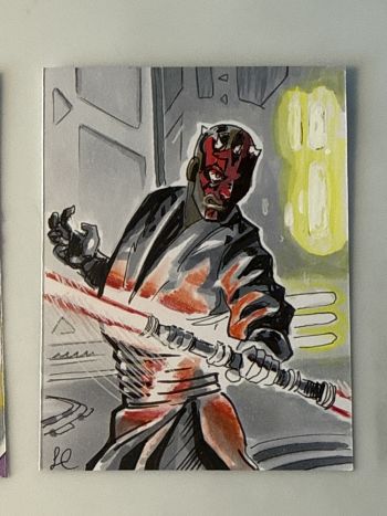 Image of Darth Maul Sketch Card