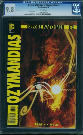 Image of Before Watchmen: Ozymandias #3 CGC 9.8 Variant