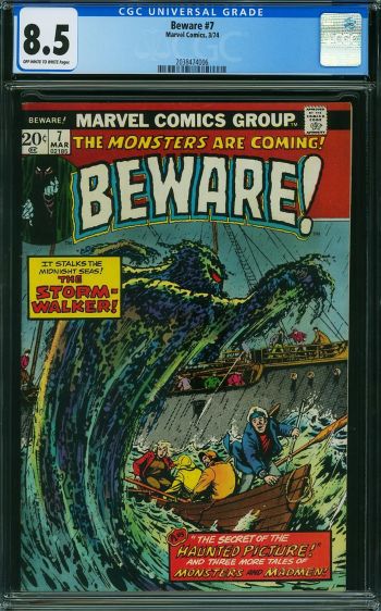 Image of Beware #7 CGC 8.5