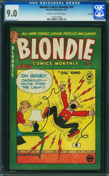 Image of Blondie Comics Monthly #39 CGC 9.0