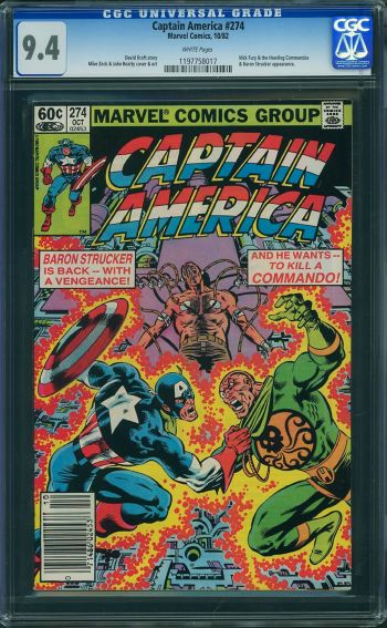 Image of Captain America #274 CGC 9.4