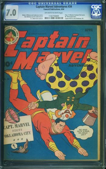 Image of Captain Marvel Adventures #34 CGC 7.0