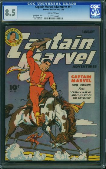 Image of Captain Marvel Adventures #51 CGC 8.5