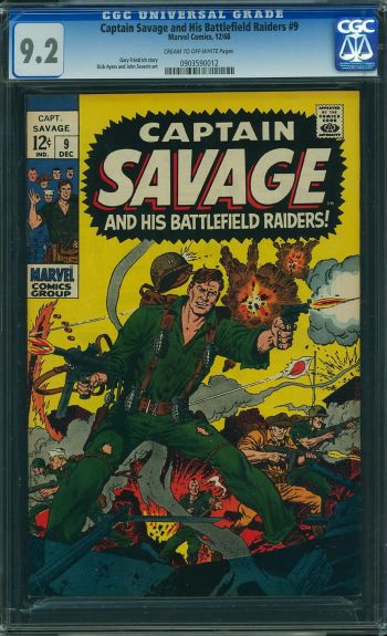 Image of Captain Savage and His Battlefield Raiders #9 CGC 9.2