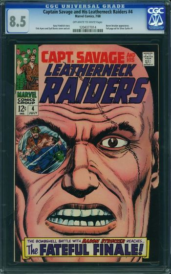 Image of Captain Savage and His Leatherneck Raiders #4 CGC 8.5
