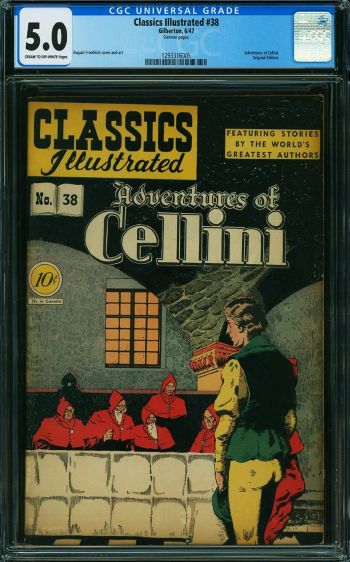 Image of Classics Illustrated #38 CGC 5.0 Adventures of Cellini
