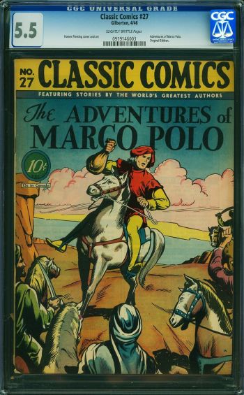 Image of Classic Comics #27 The Adventures of Marco Polo CGC 5.5